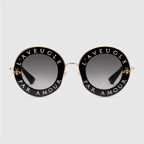 gucci oversized round frame sunglasses|gucci round sunglasses women's.